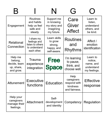 ARC Bingo Card