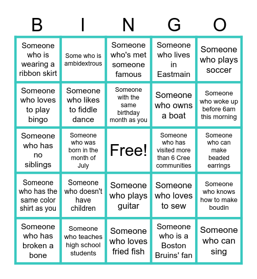 Human Bingo - Teacher Orientation 2025 Bingo Card