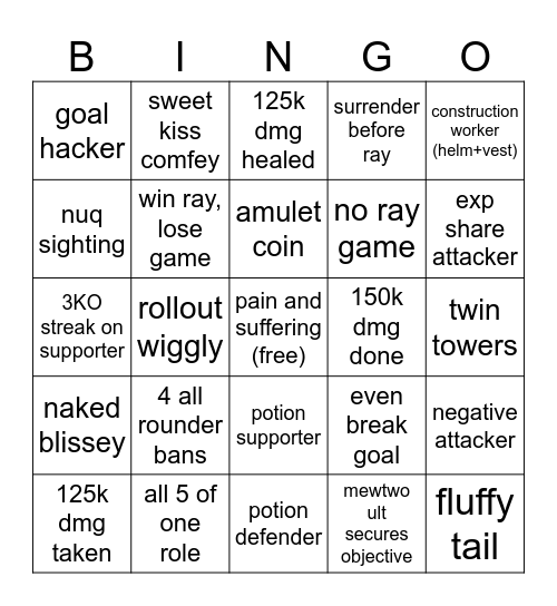 U N I T E Bingo Card