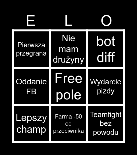 maciek bingo Card