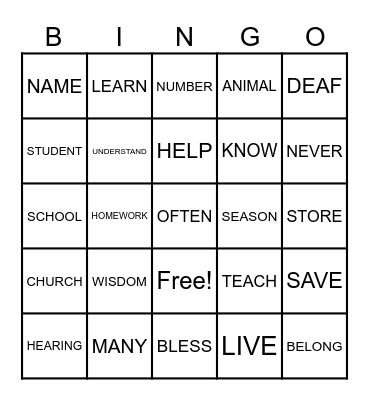 ASL - July 2025 Bingo Card