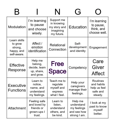 ARC Bingo Card