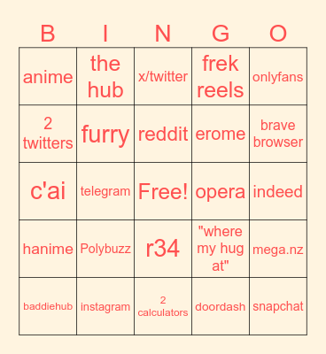 Looking Through Viewers Phones Bingo Card