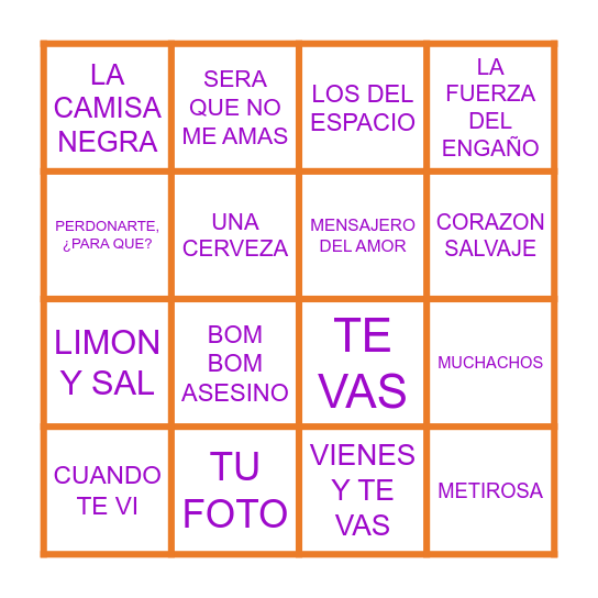 - BINGO BACHI - Bingo Card