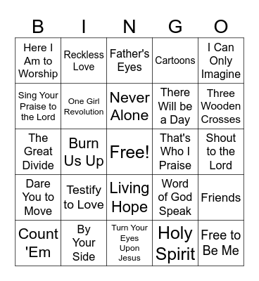 Blessed Be The Bingo Card