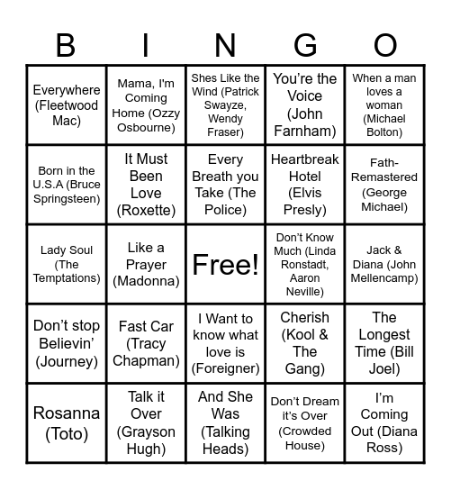 Fuds Old School 2 Bingo Card