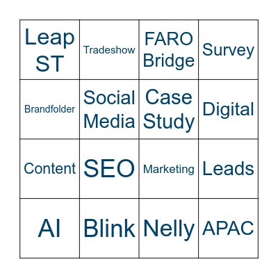 CMO Bingo! Bingo Card