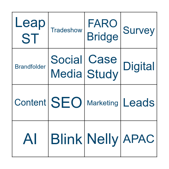 CMO Bingo! Bingo Card