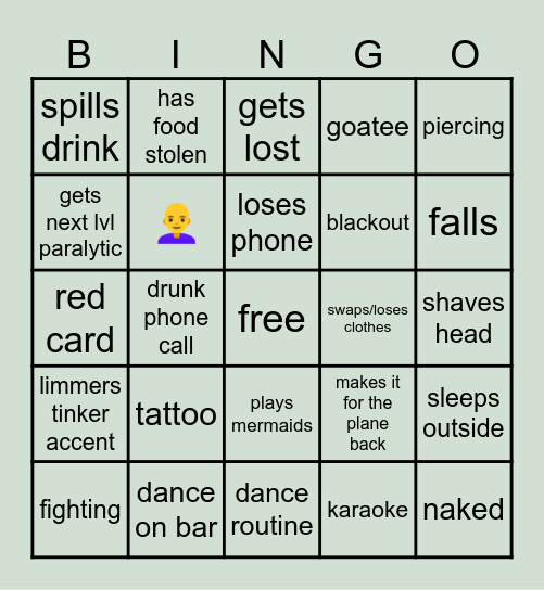 Adam in Ponsa 👯‍♀️ Bingo Card