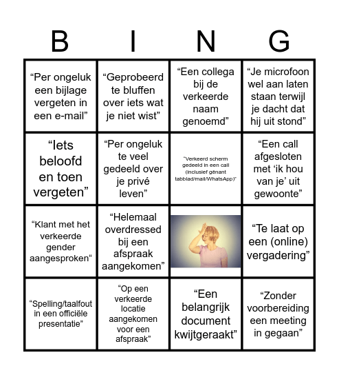 Blunderbingo Card