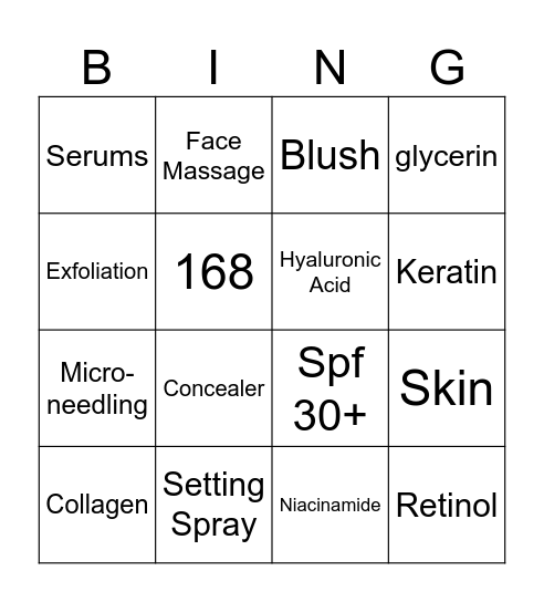 "IN MY RADIANT ERA" Bingo Card