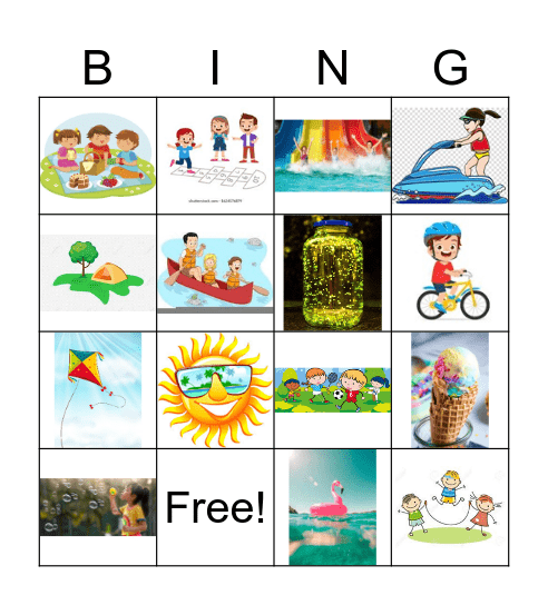 Summer Fun! Bingo Card