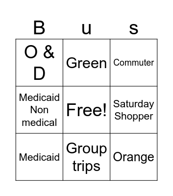 TVT Bingo Card