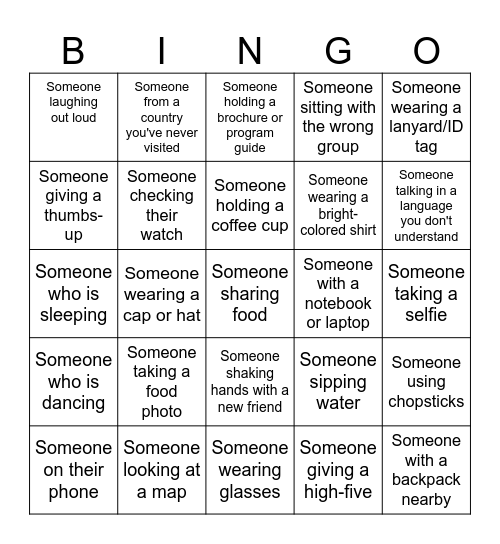 Breakfast Bingo Card