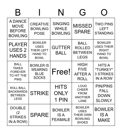 FLORIDA CBR BOWLING Bingo Card