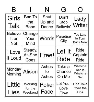 Hodgepodge #11 Bingo Card