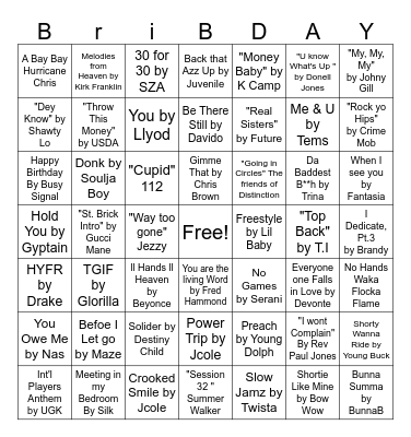 Name that Tune! Bingo Card