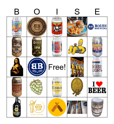 Boise Brewing Bingo Card