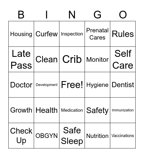 Monti Hotel : Bingo Card