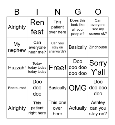 JB Rounds Bingo! Bingo Card