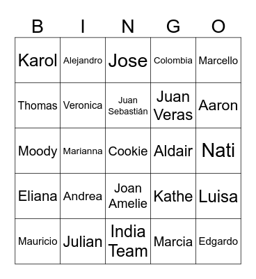 Bingo Cloud Team 5 years Bingo Card