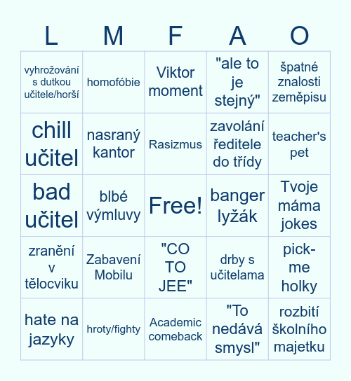 Cestovní ruch Bingo (první) Bingo Card