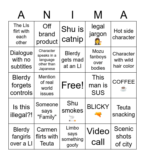BUSTAFELLOWS SEASON 2 BINGO Card
