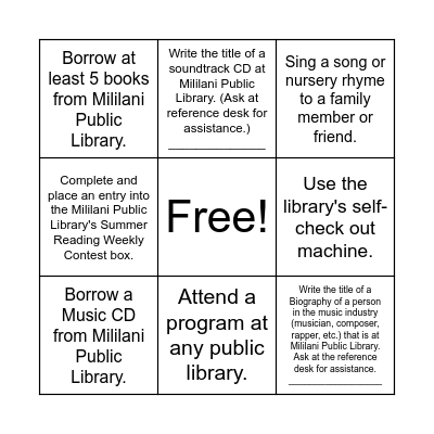 SRC Tic Tac Toe Bingo Card