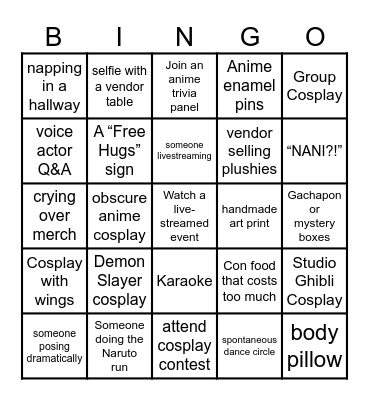FLORIDA SUPERCON Bingo Card