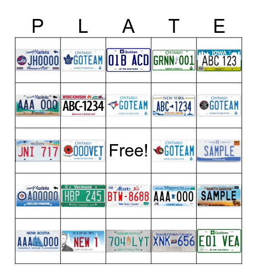 Montreal Road Trip 2025 Bingo Card