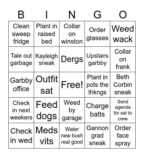 Frtyytt Bingo Card