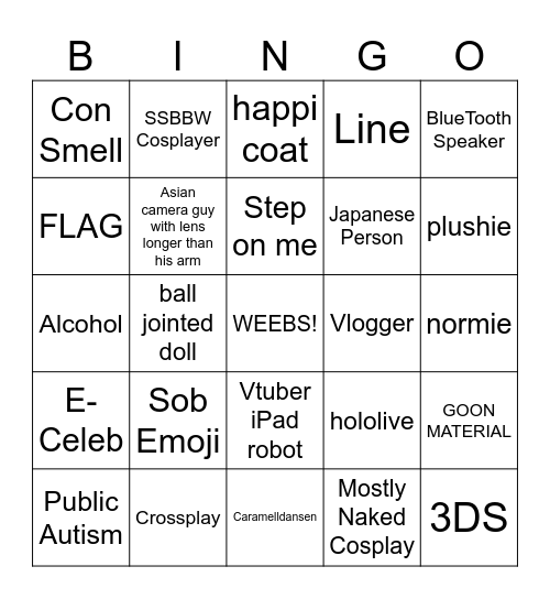 ANYC BINGO Card