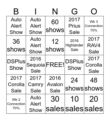 NOVEMBER C3 BINGO Card