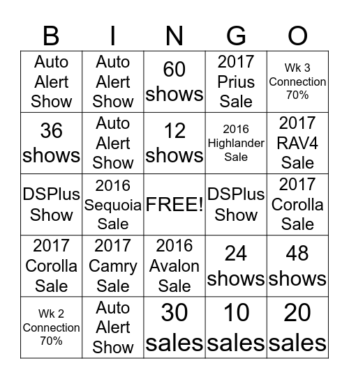 NOVEMBER C3 BINGO Card