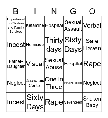 Bingo Review! Bingo Card