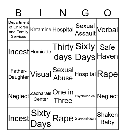 Bingo Review! Bingo Card