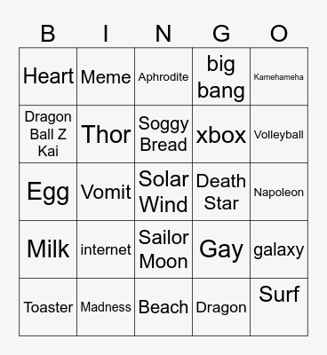 Infinite craft Bingo Card