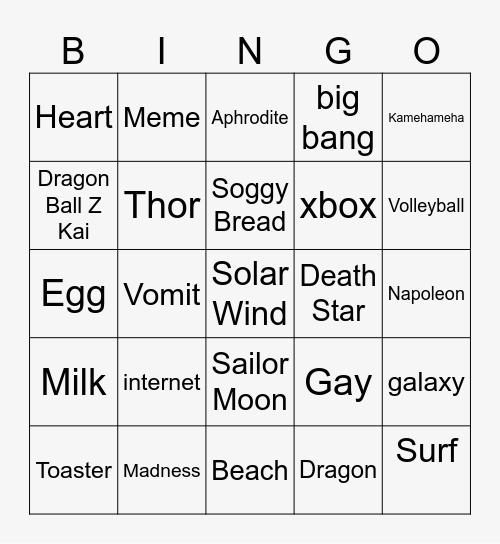 Infinite craft Bingo Card