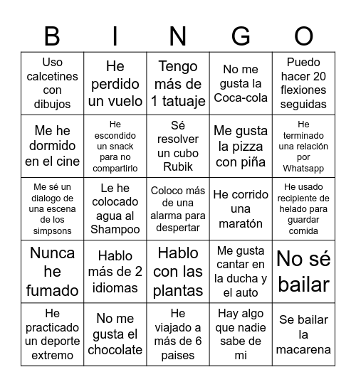 Bingo CPS Bingo Card