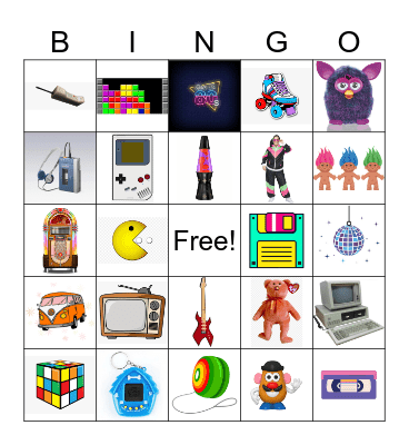 80s Baby Bingo Card