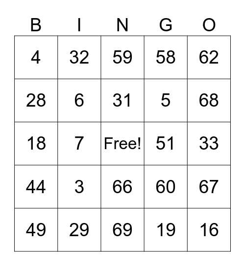 Vernalyn in the house! Bingo Card