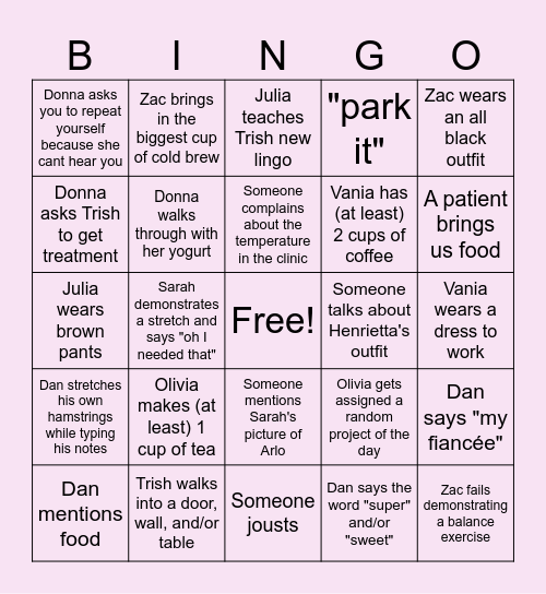 Bay State Warwick Bingo Card