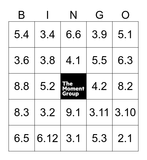 AUDIT GUIDELINES Bingo Card