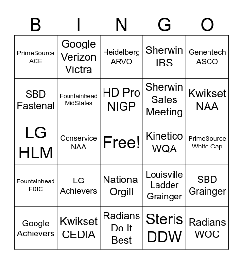 TAYLOR CLEVELAND BINGO Card