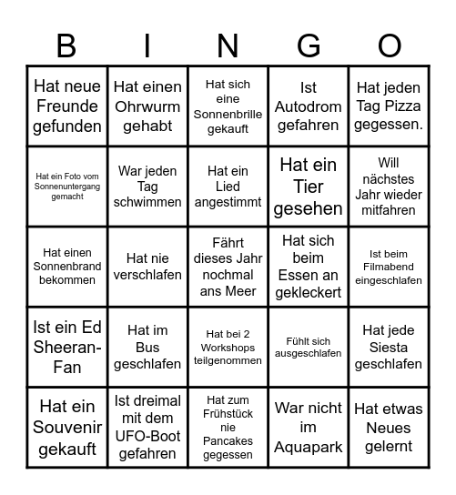 spiriSPLASH-Bingo 2025 Bingo Card