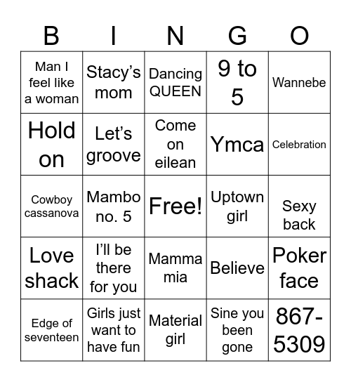NASKILA SINGO BINGO Card