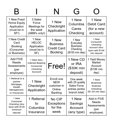 Team Paramus Bingo! Bingo Card