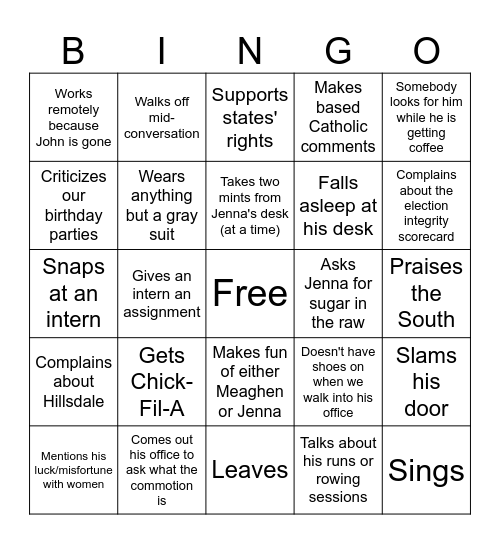 Bingo Card