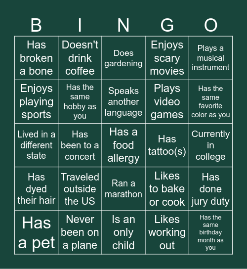 Apple Developer Academy Bingo! Bingo Card