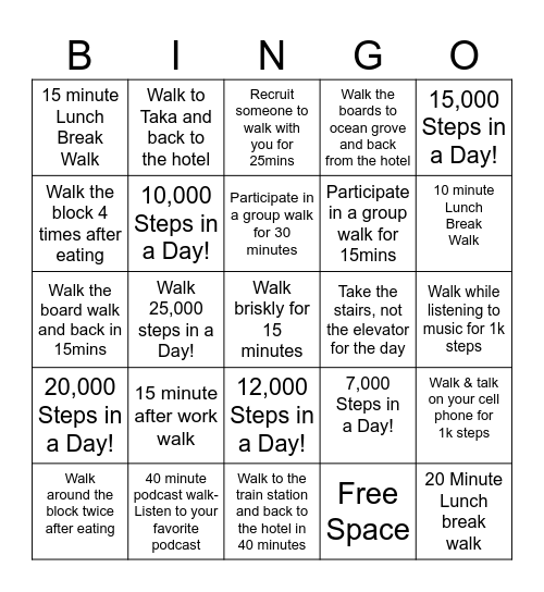 The Asbury Collection Bingo Card
